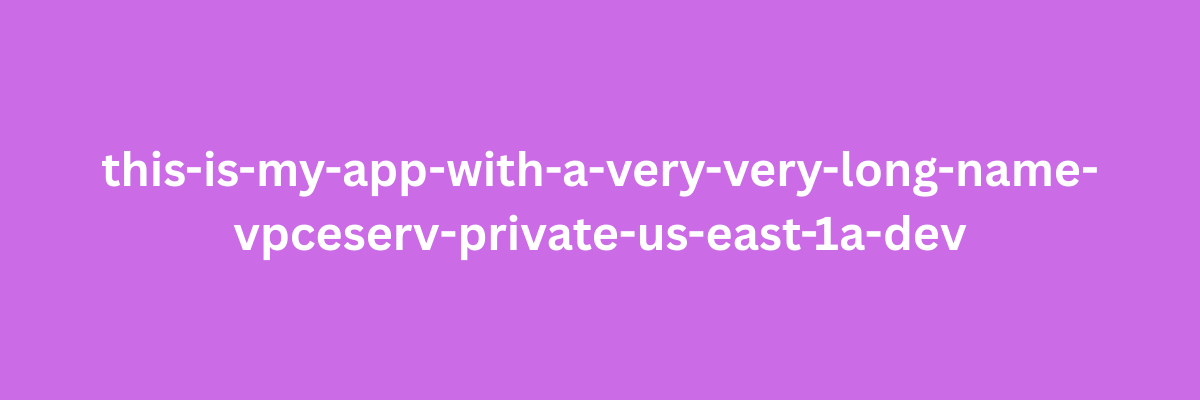 Key AWS Naming Standards: Length Compliance